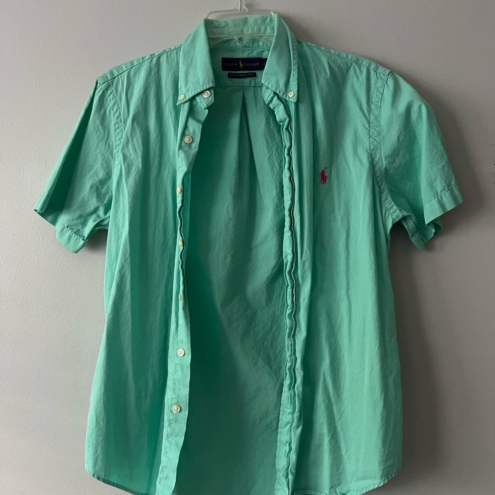 Ralph Lauren Mint Casual Button Down Shirt